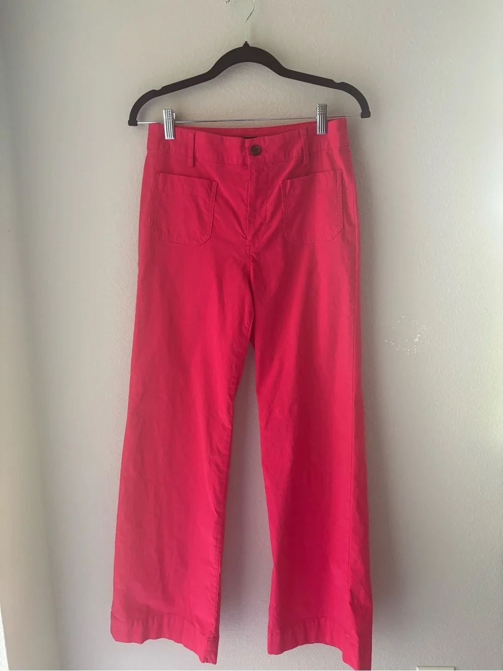 J. Crew Hot Pink Cotton Pants